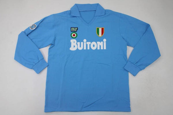 Napoli 1997/98 Long Sleeve Home Shirt - Adults Small to 2XL
