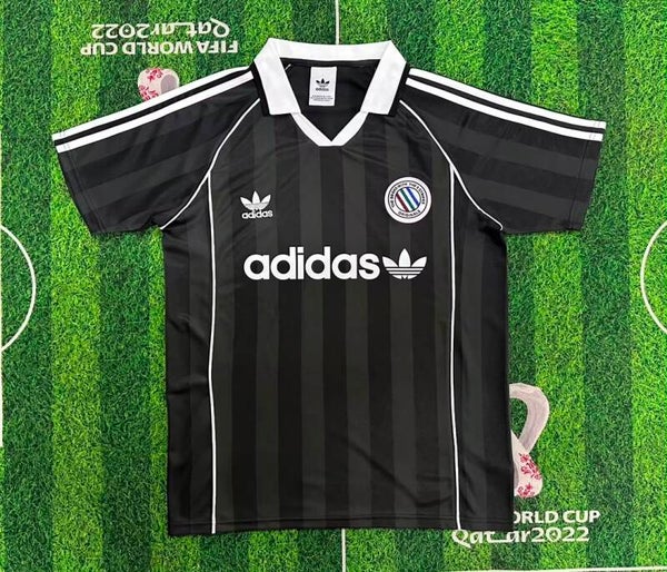 Adidas Vintage Trefoil Black Shirt  - Adults Small to 4XL