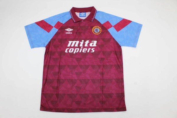 Aston Villa 1990 Home Shirt - Adults Small to 2XL