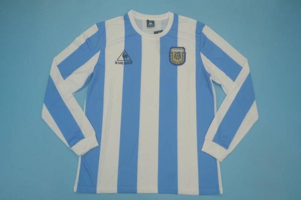 Argentina 1986 Long Sleeve Home Shirt - Adults Small to 2XL