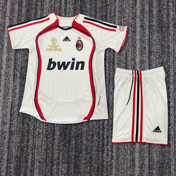 AC Milan 2007 Champions League Final Shirt - Kids 3-14 years old