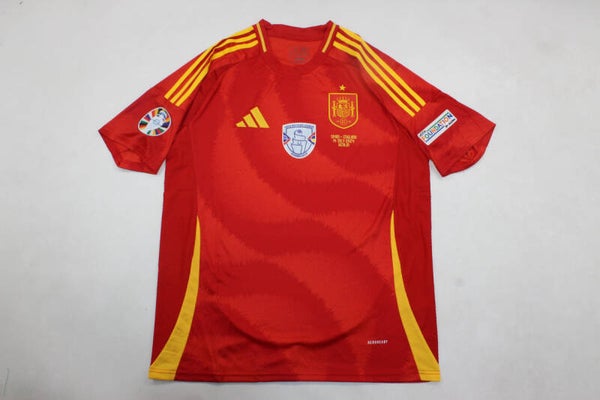 Spain 2024 Euros Final Home Shirt - Adults Small to 2XL