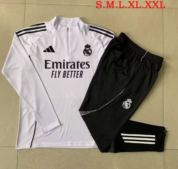 Real Madrid 2025/2026 Tracksuit 9 - Adults Small to 2XL