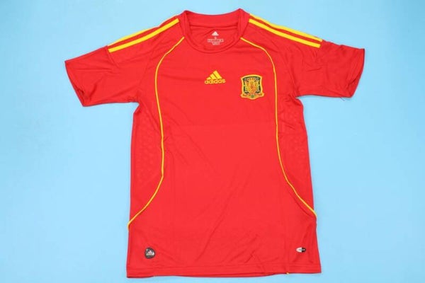 Spain 2008 Home Shirt - Kids 3-14 years old and Adults Small to 2XL