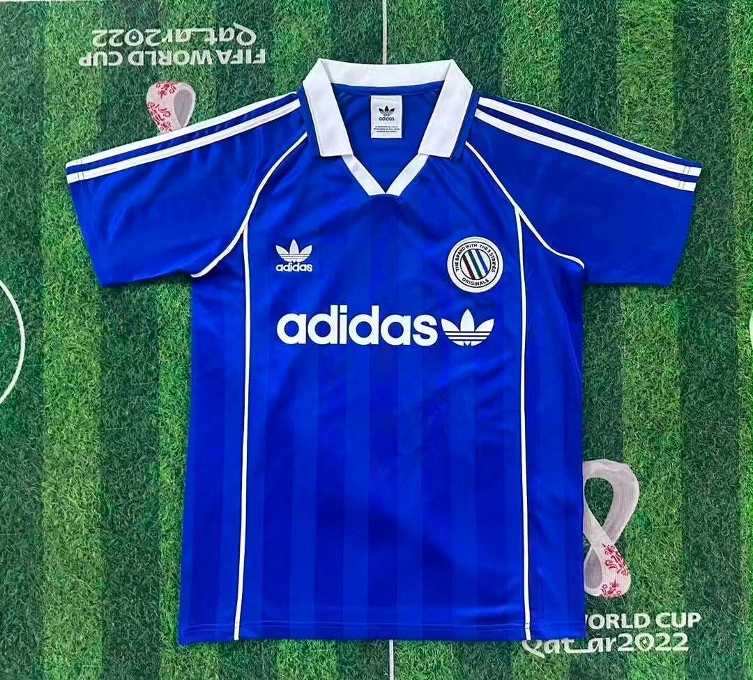 Adidas Vintage Trefoil Blue Shirt  - Adults Small to 4XL