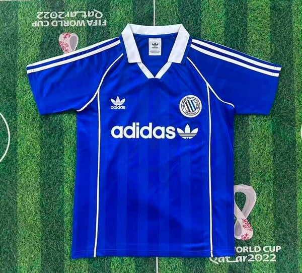 Adidas Vintage Trefoil Blue Shirt  - Adults Small to 4XL