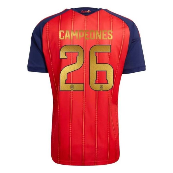 Spain 2026 World Cup Champions Home Shirt - Kids 3-14 years old and Adults Small to 4XL
