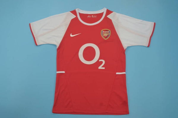 Arsenal 2002/04 Home Shirt - Kids 3-14 years old and Adults Small to 2XL