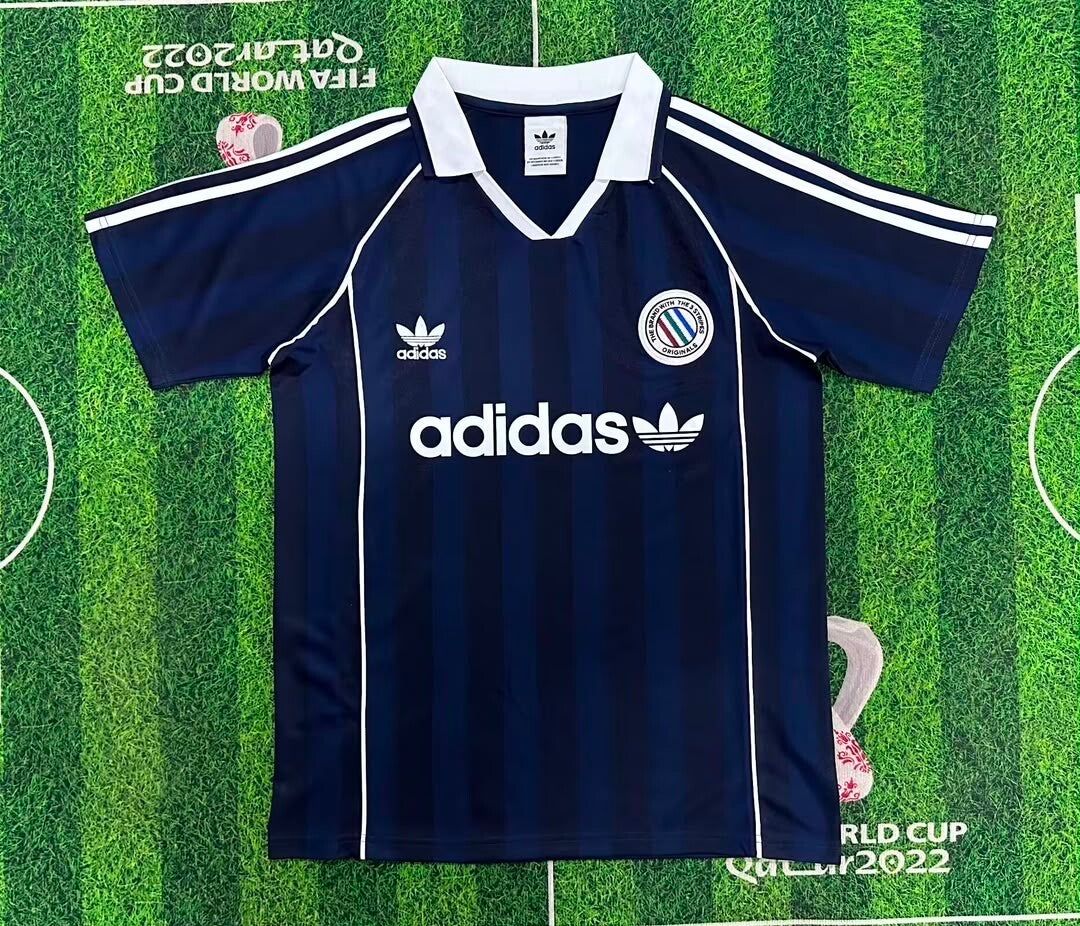Adidas Vintage Trefoil Dark Blue Shirt  - Adults Small to 4XL