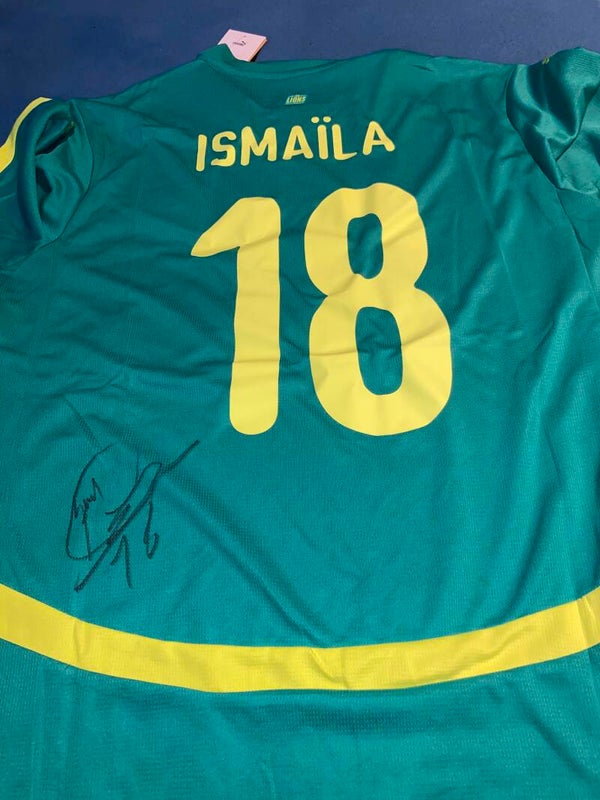 Ismaila Sarr 2025 Hand Signed Senegal Away Shirt - Large Adult