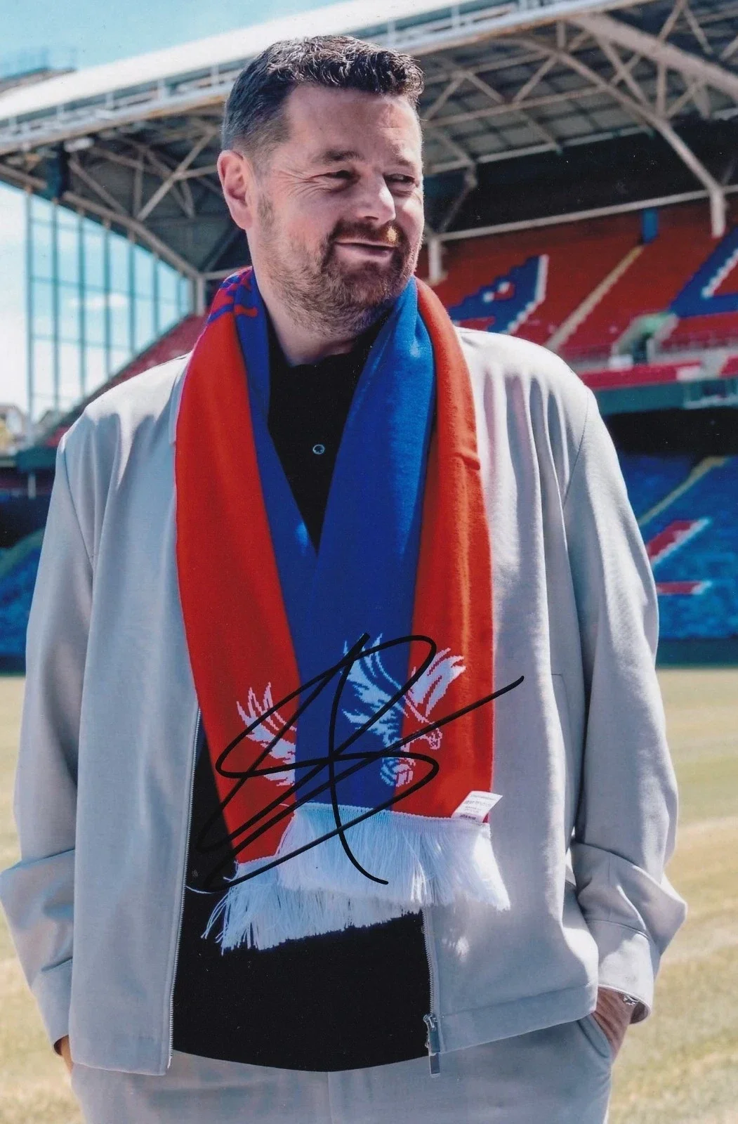 Pierre Sage - Hand Signed 12x8 Inch Photograph - Crystal Palace - COA