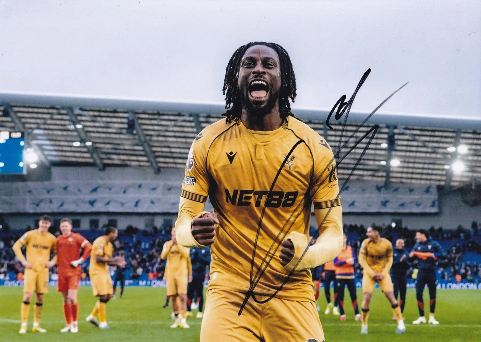 Evann Guessand - Hand Signed A4 Photograph 2 - Crystal Palace - COA
