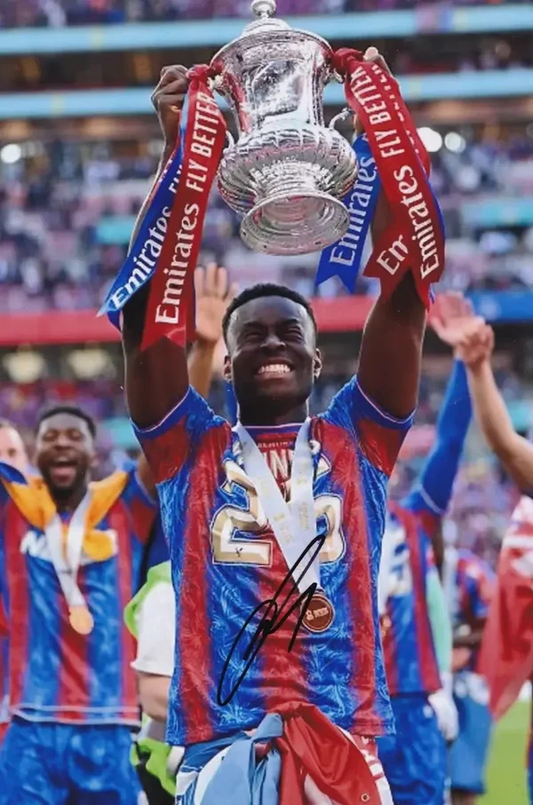 Marc Guehi - Hand Signed 12x8 Inch Photograph - Crystal Palace - COA