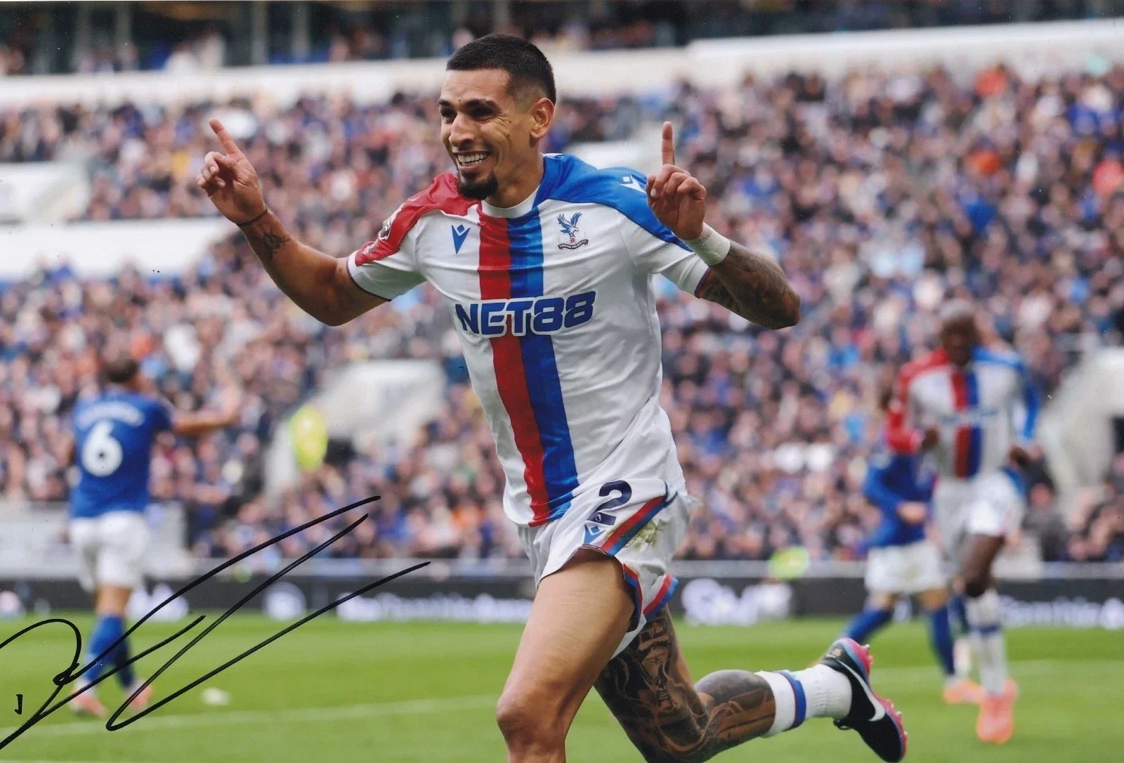 Daniel Munoz - Hand Signed 12x8 Inch Photograph 4 - Crystal Palace - COA
