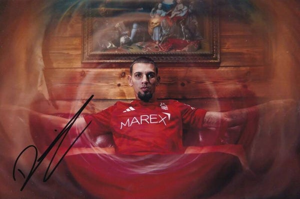 Daniel Munoz - Hand Signed 12x8 Inch Photograph 2 - Nottingham Forest - COA