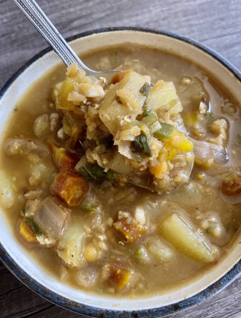 Red Lentil Veggie Soup