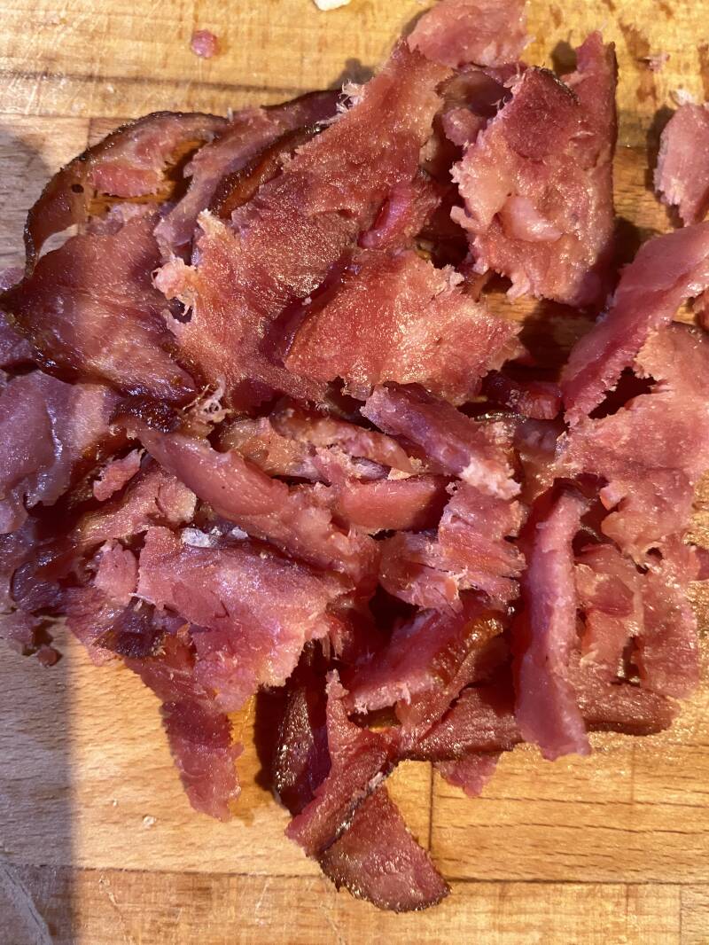 chopped turkey bacon