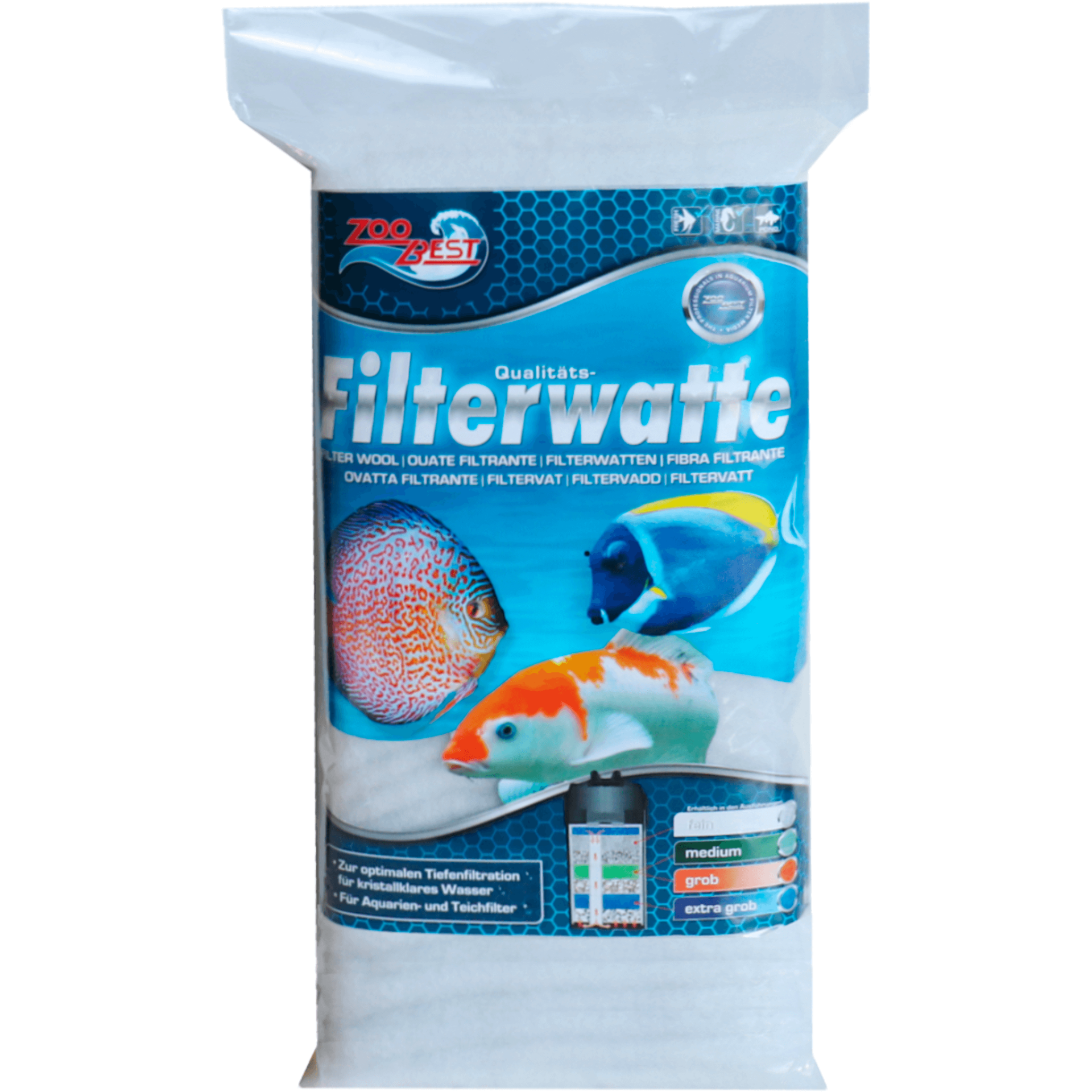 ZooBest Filterwatte weiss