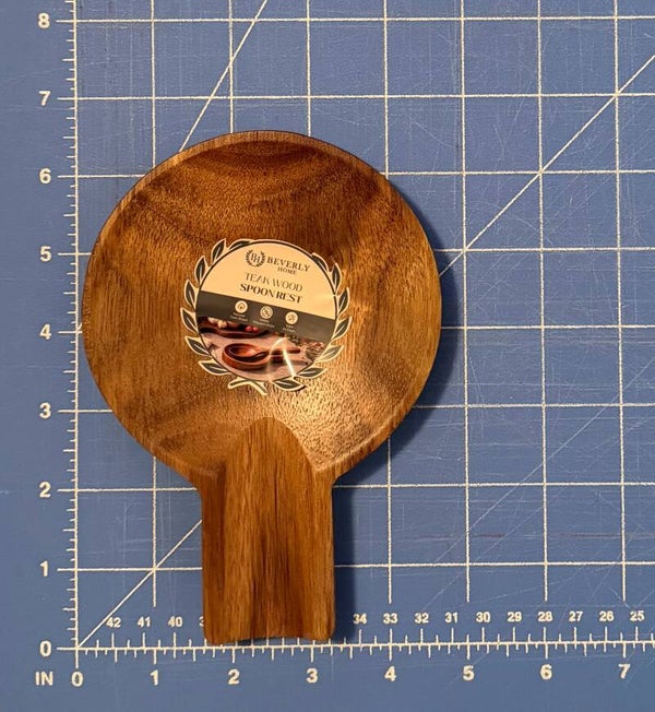 Serving Spoon Rest - Teak Wood