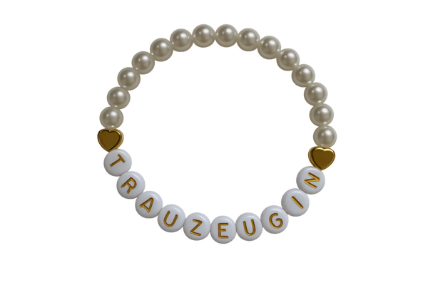 Edles Perlenarmband für die Trauzeugin
