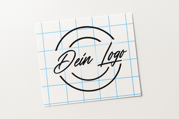 Individueller Aufkleber mit eigenem Logo