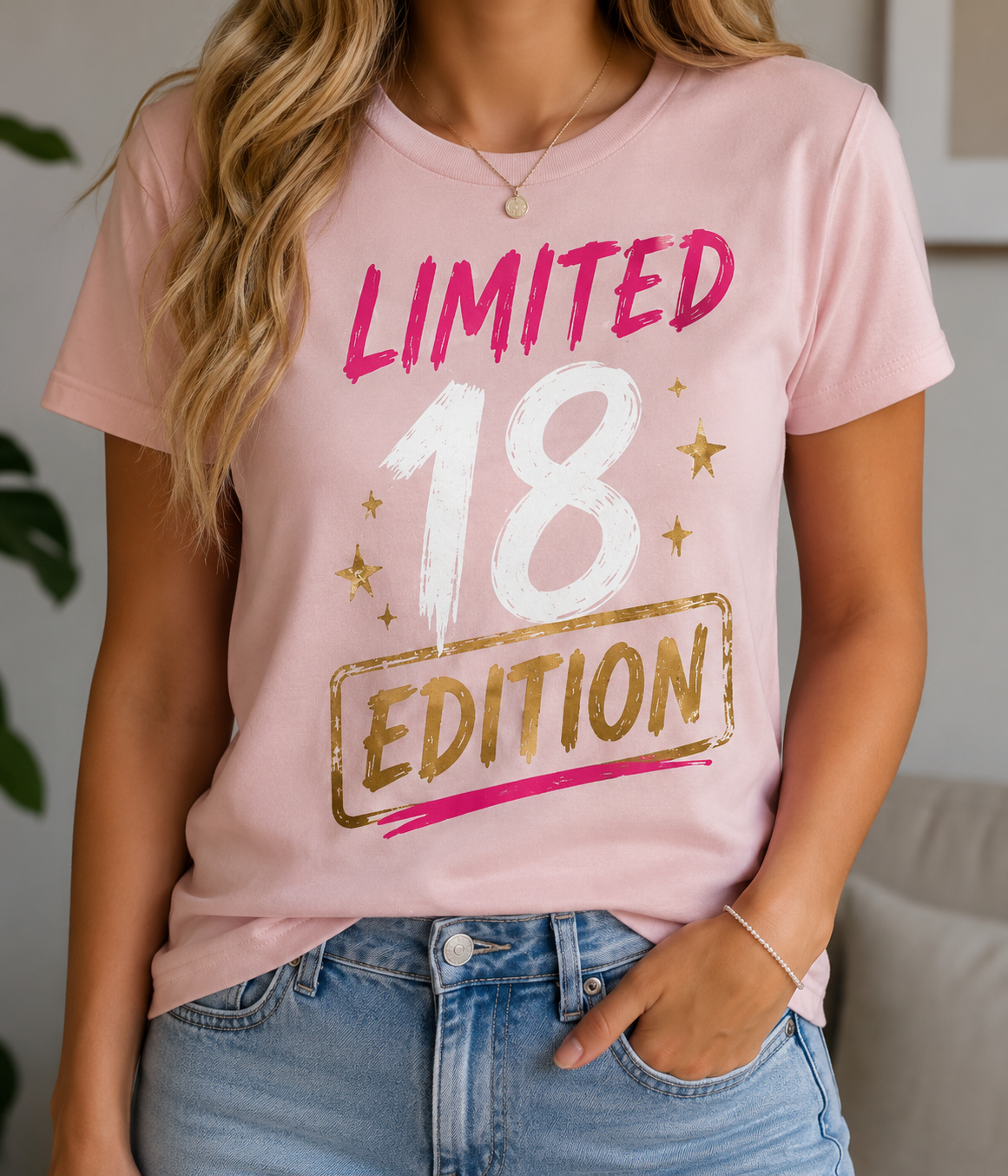 Damen T-Shirt „Limited 18 Edition“ | Geburtstagsshirt zum 18. Geburtstag