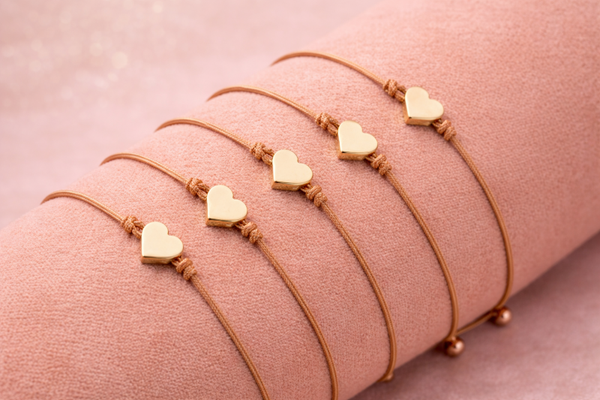 Handgemachtes Armband mit Herzstein | verstellbar (Kopie)