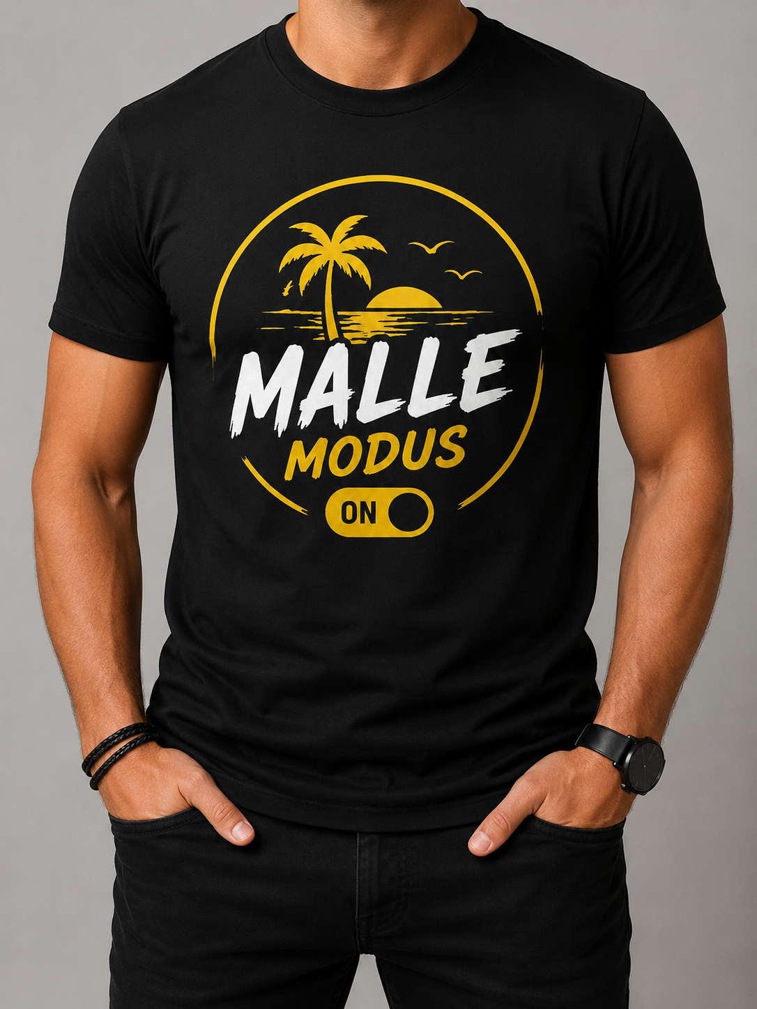 Malle Modus ON Herren T-Shirt | Mallorca Party