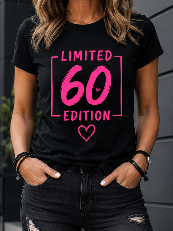 Unisex Limited 60 Edition – Lustiges Shirt zum 60. Geburtstag | Neon Pink | Birthday Outfit | Statement Shirt