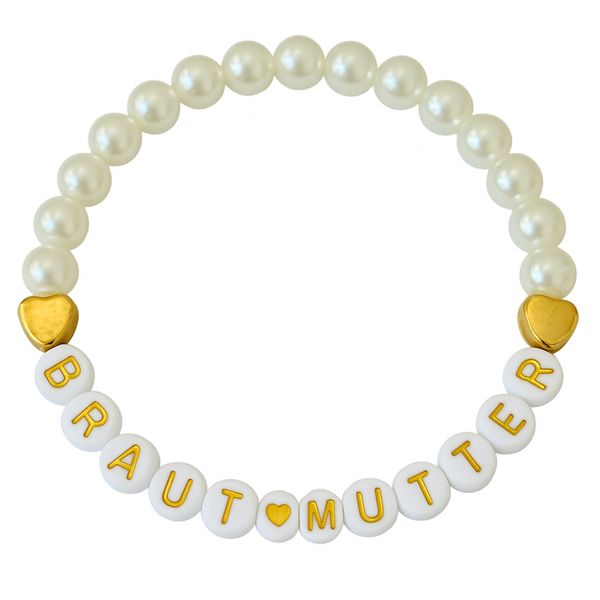 Perlenarmband „Braut - Mutter“