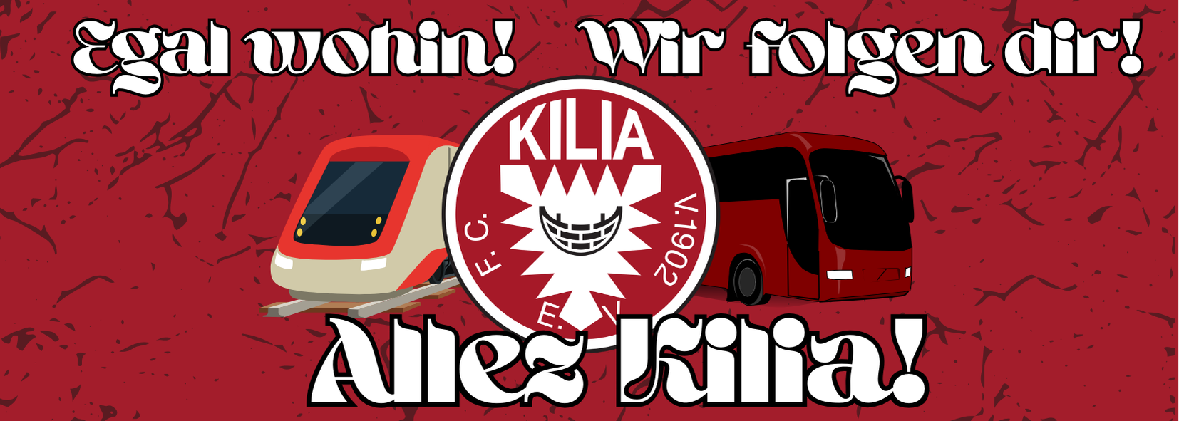 FC Kilia Kiel (Wir folgen dir!) 14x5cm / 500 Stück
