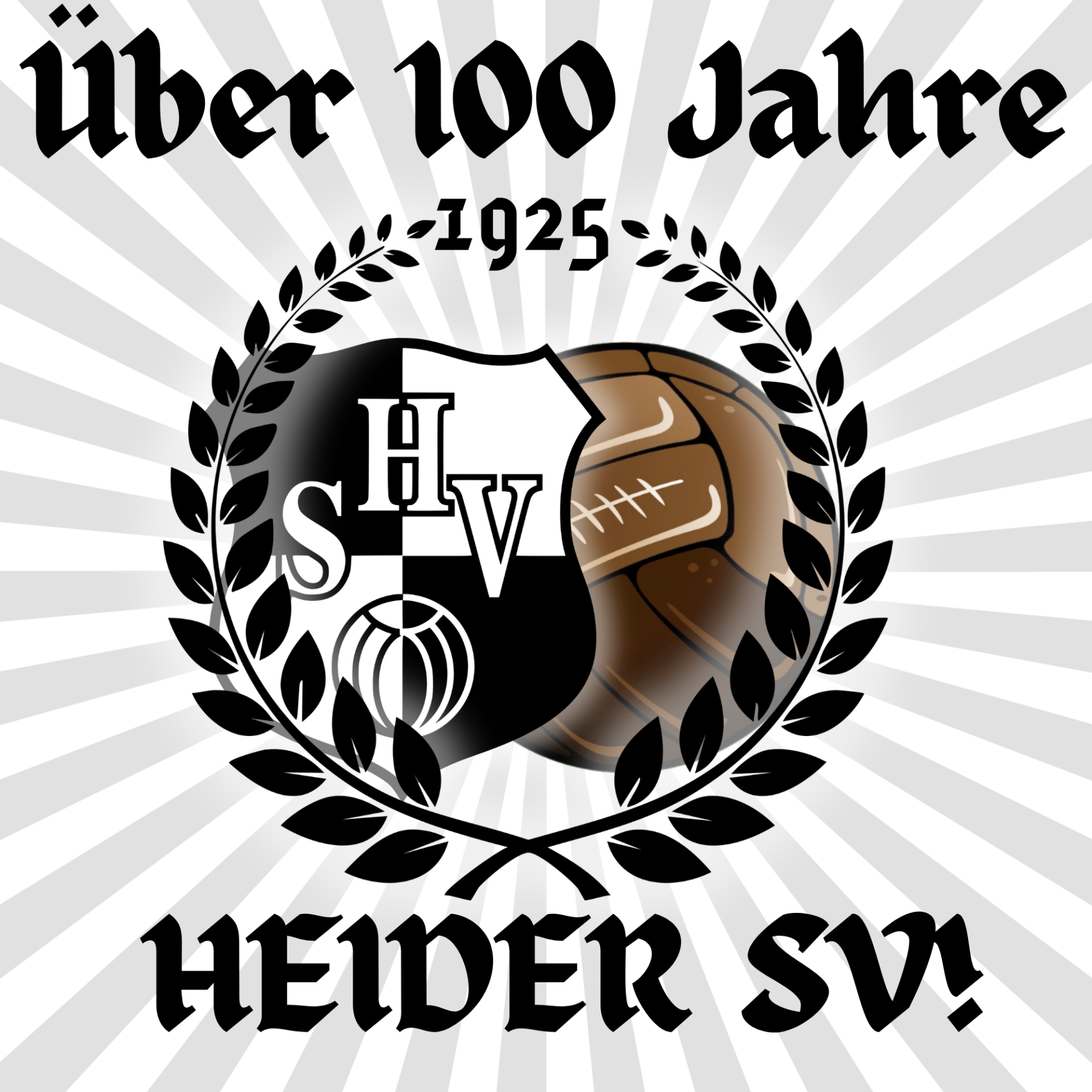 Heider SV (100 Jahre) 8x8cm / 500 Stück