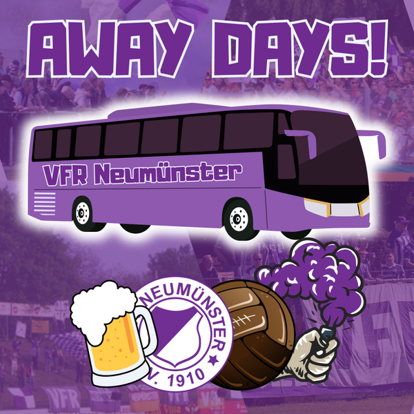 VFR Neumünster (Away Days) 8X8cm / 500 Stück