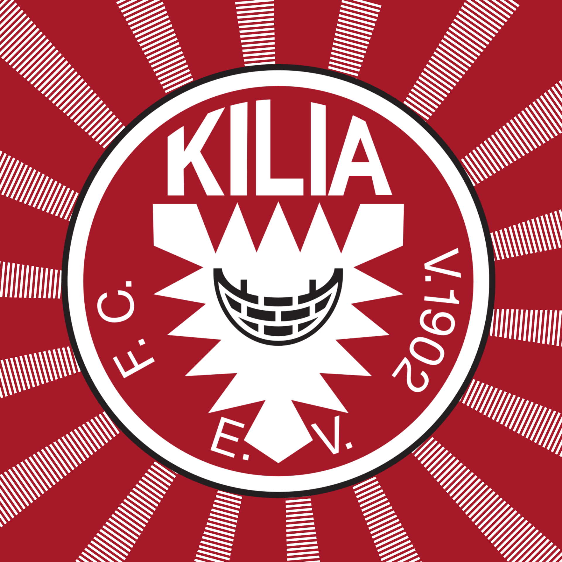 FC Kilia Kiel (Logo) 8x8cm / 500 Stück