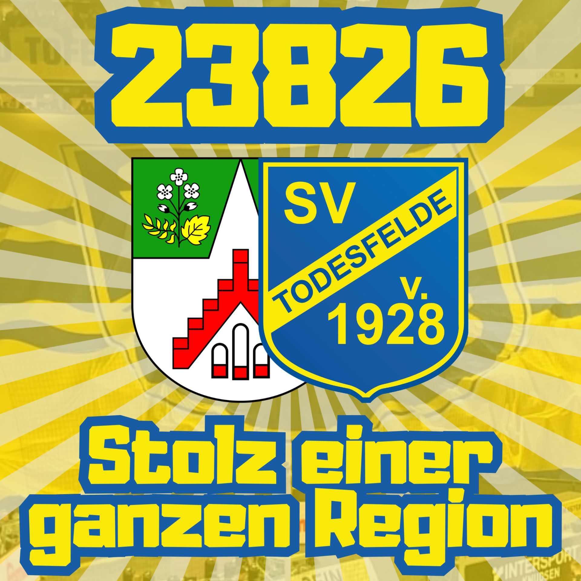 SV Todesfelde (23826) 8x8cm / 500 Stück