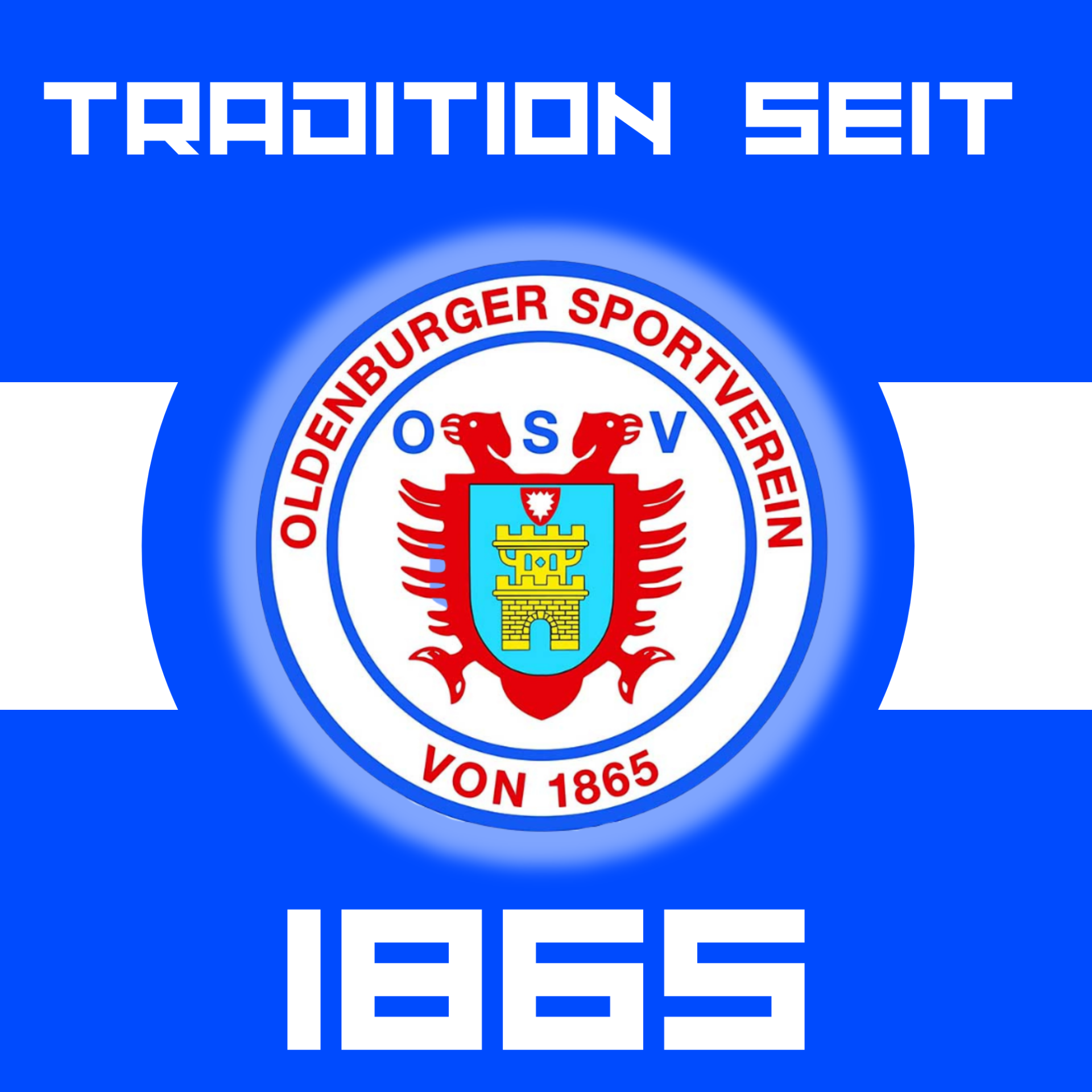 Oldenburger SV (1865) 8x8cm / 500 Stück