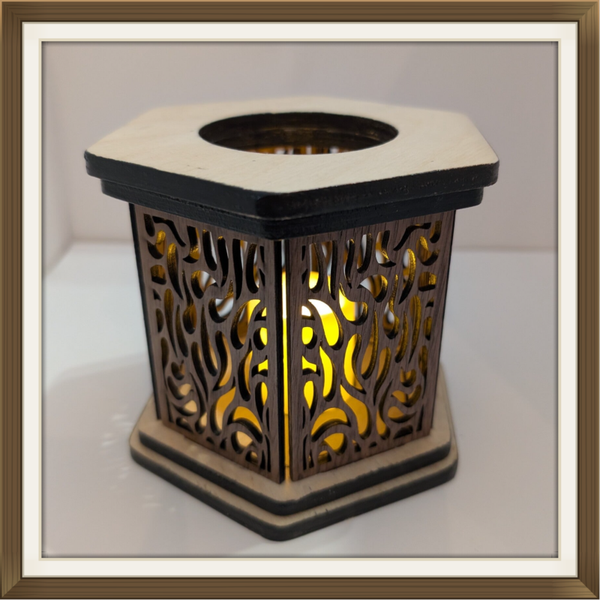 Lanterne 6 côtés 2 couleurs