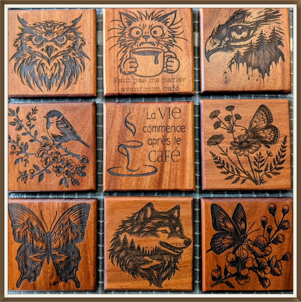 Sous-verres personnalisables