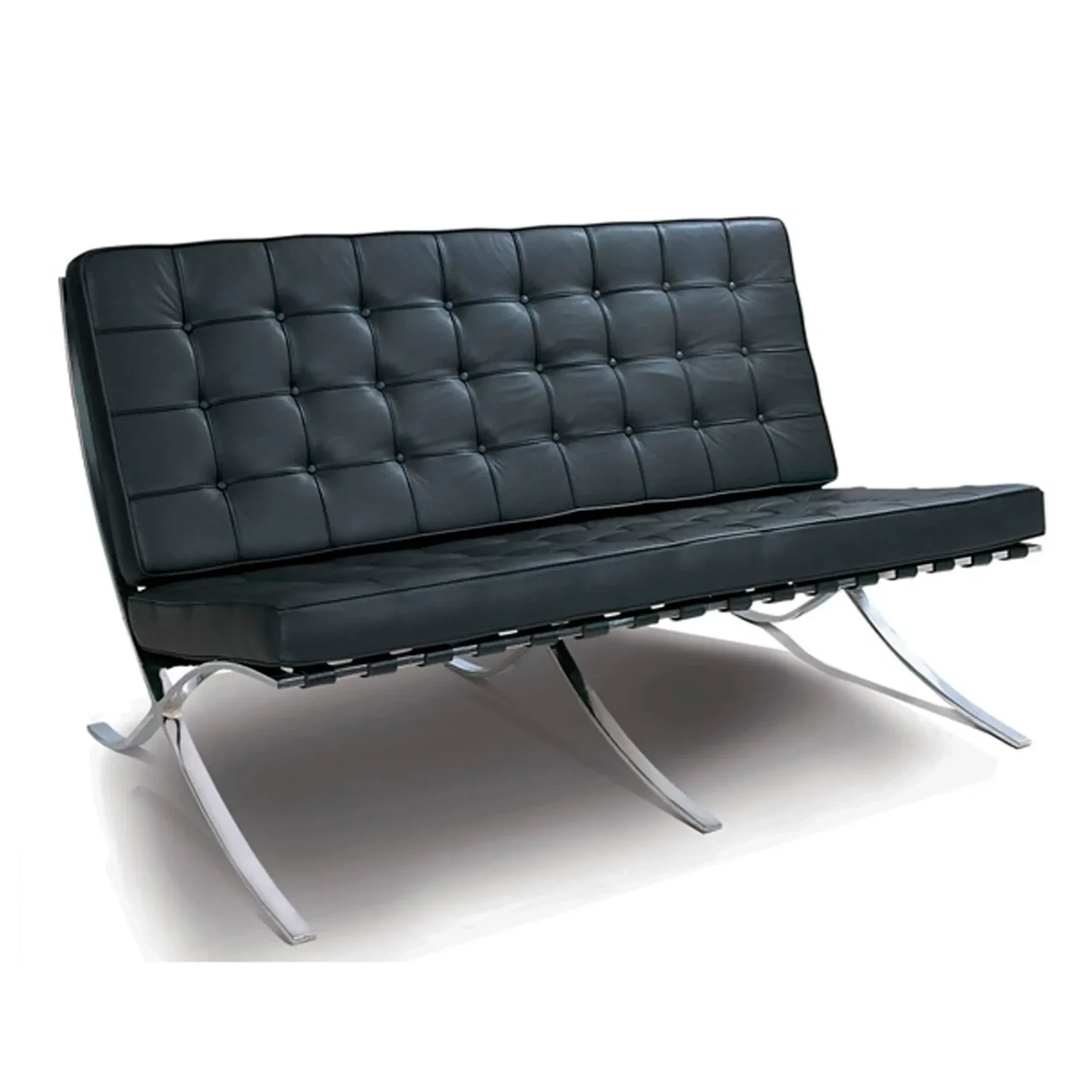 Barcelona Chair 2-zits zwart