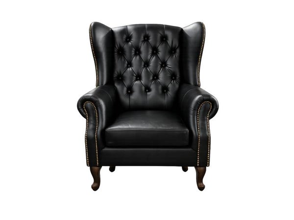 Chesterfield Fauteuil Zwart
