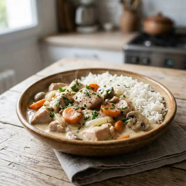 Blanquette de Dinde aux Champignons