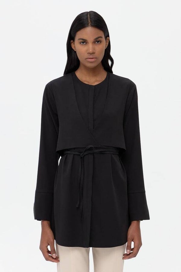 Double-Breasted overhemd Zeynep Sule Black