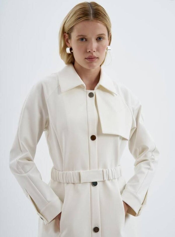 Zeynep Sule Trenchcoat White