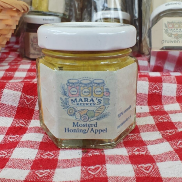 Mosterd met honing en appel