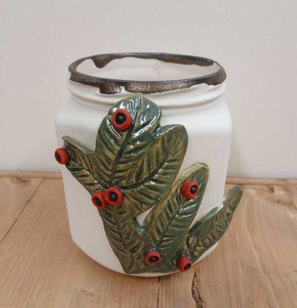 Hex Jam Jar with Yew