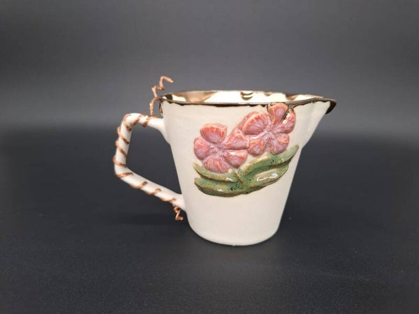 Milk Jug with Oleander
