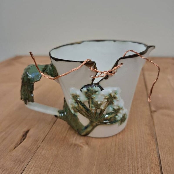 Milk Jug with Hemlock