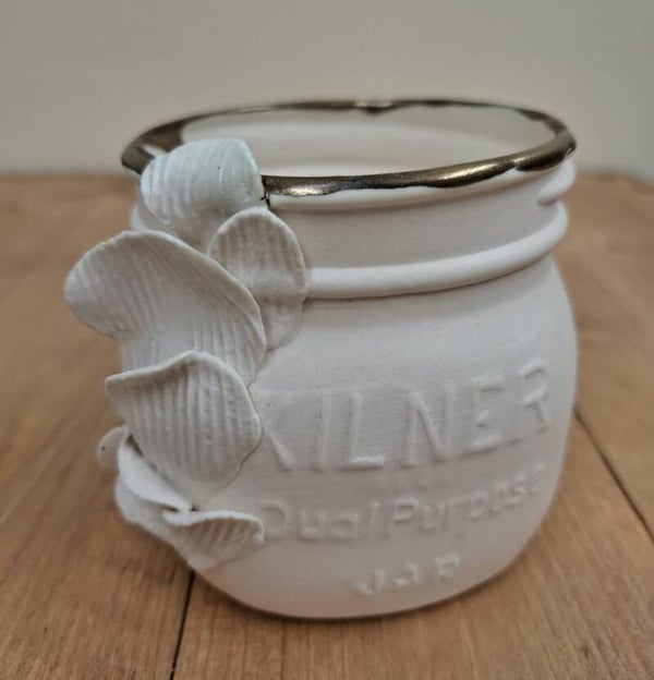 Small Kilner Jar with Angel Wing Mushrooms
