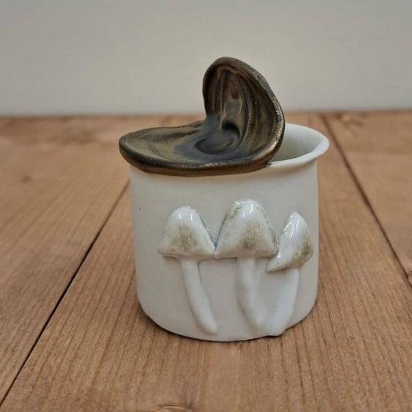 Small Tin with Death Cap Mushrooms