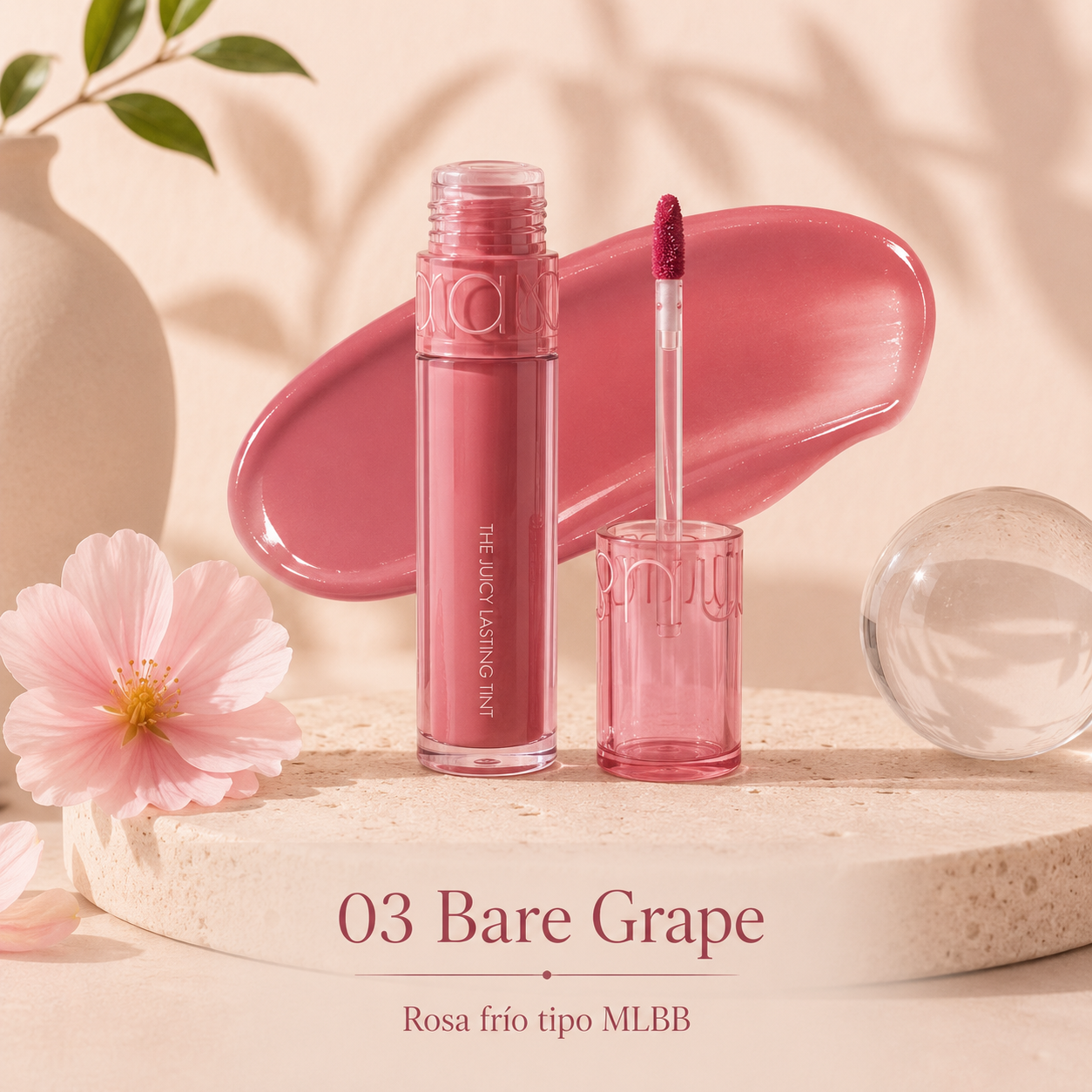 🍇 Rom&nd The Juicy Lasting Tint | Bare Grape